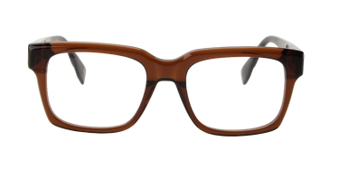 Men Vista Eyeglasses: Ridley - Transparent Brown/Tortoise SpecSMART Eye Clinic (Front View)
